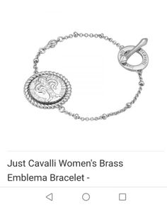NEW - Just Cavalli Women's Brass Emblema Bracelet