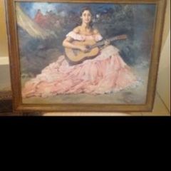 Antique Picture- La Guitarista
