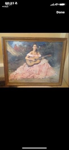 Antique Picture- La Guitarista