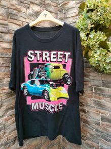 Vintage 90s Muscle Car T-shirt  Single Stitch T-shirt  Awesome 90s print  Size 2XL