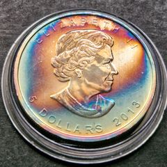 1 Oz 2013 Canada 5 Dollar .9999 Wildlife Series: Bison Toned coin