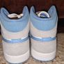 Nike Air Jordan 1 Mid University Blue Grey Shoes Image 4