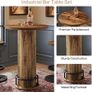 Industrial Round Bar Table with 2 Bar Stools Image 4