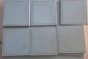 place mats and coasters 6 blue and grey