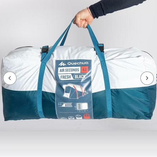 QUECHUA Inflatable camping tent - Air Seconds 4.1 F&B - 4 Person - 1 Bedroom