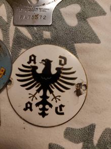Vintage car badges