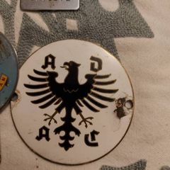 Vintage car badges