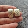 Vintage white earrings Image 4