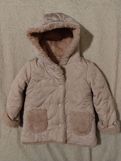 Warm Cosy Fleece Lined Hooded Jacket