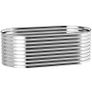 Raised garden bed, rust-resistant galvanized steel 160 x 80 x 56 cm silver Image 2
