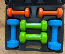 Dumbbell set 1, 2, 3 kg