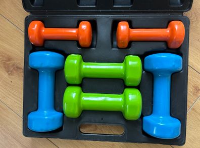 Dumbbell set 1, 2, 3 kg