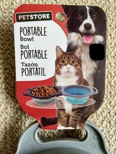 Brand new folding dog bowl.