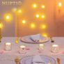Brand New Silver Votive Candle Holders 12 Pack Bulk Silver Glass Candle Holders Image 2