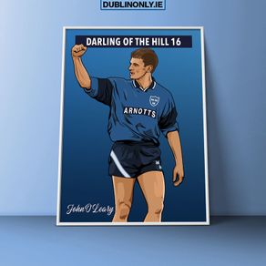 John O Leary Dublin GAA Art Prints (A4 Size)