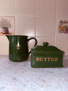 Ceramic Butter and Milk Set