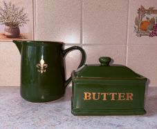 Ceramic Butter and Milk Set