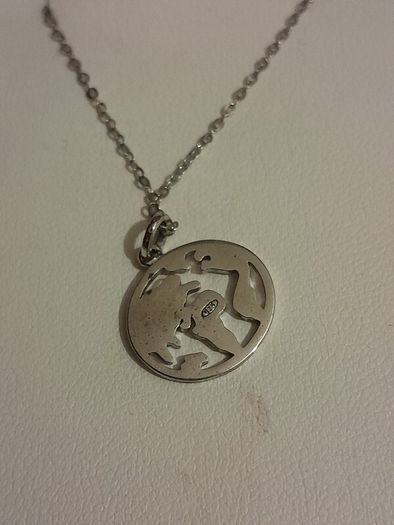 silver chain and pendant