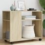 Mobile Storage Side Table with Wheels Image 7