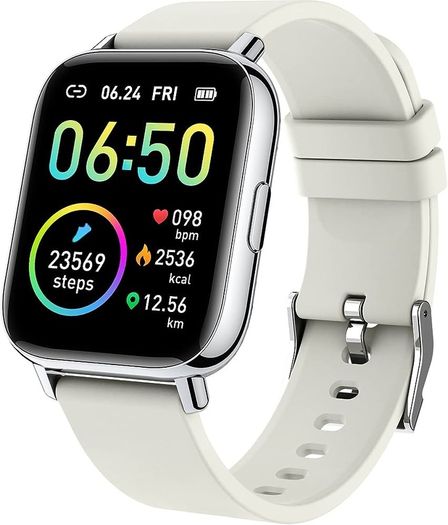 MULTIPLE COLOURS AVAILABLE Smart Watch, Fitness Tracker 1.69" Touch Screen Fitness Watch with Heart Rate Sleep Monitor, Step Counter for Men Women Activity Trackers IP68 Waterproof Smartwatch Sports for iOS Android
