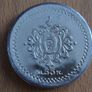 Vintage Soviet era compact powder gold tone metal  case Image 3