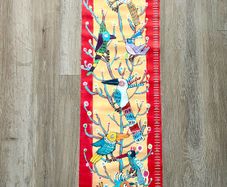 Art height chart printed on canvas