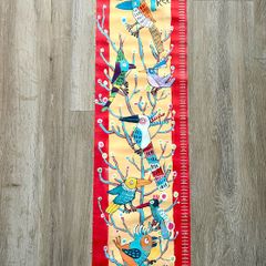 Art height chart printed on canvas