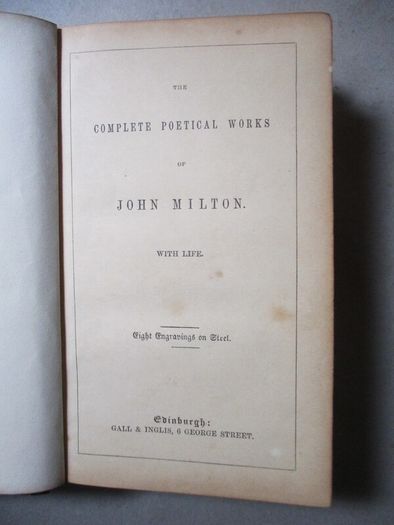 The Complete Poetical Works Of John Milton