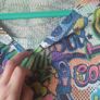 Graffiti blouse S-M Image 5