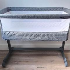 Babylo Cozi Sleeper Bedside Crib Flint
