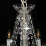 Chandelier with Beads White 12 x E14 Bulbs Image 4