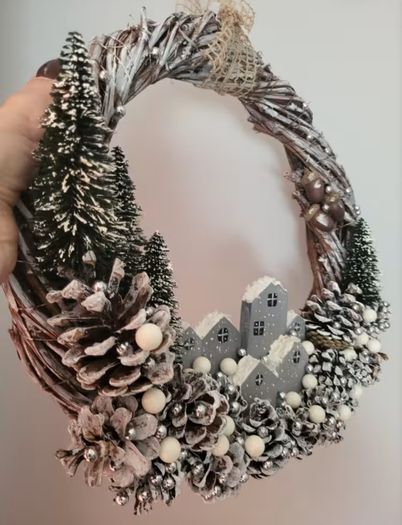 Handcrafted Christmas wreaths