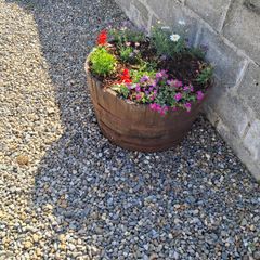 Half whiskey barrels for sale