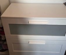 IKEA BRIMNES chest of drawers and mirror
