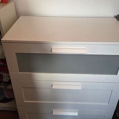 IKEA BRIMNES chest of drawers and mirror