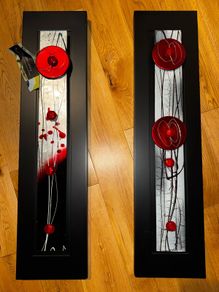 Glass Gallery wall Hangings x 2 (Rachel McCann