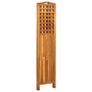 3-Panel Room Divider 121x2x170 cm Solid Acacia Wood Image 4