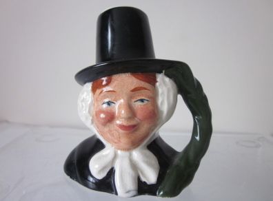 Vintage Kelsboro Ware Hand Painted  Miniture Toby Jug  Welsh Lady.