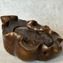 Vintage Chinese Cast Bronze Lotus Pod Incense Burner Image 3
