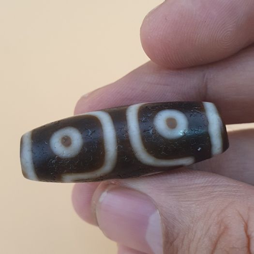 7 Eyes Beautiful Himalayan Tibetan Agate Bead Amulet