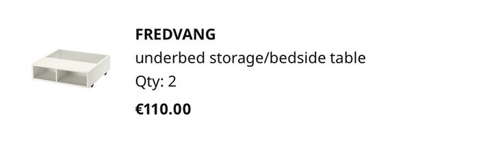 IKEA Fredvang Underbed Storage
