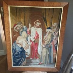 Art - Vintage Religious Tapestry.