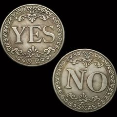 1 Lucky Coin - Double-Sided YES/NO, new, unopened.