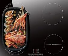Plug in Induction Hob 60 cm Flex Zones with 13AMP Plug, Induction Hob 4 Ring Built-in Slide Control, Timer, Pause Function, Safe lock, 2800W, 220V-240V