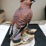 KK Japan Waxwing porcelain bird figurine Image 4