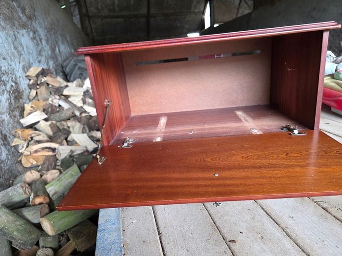 Vintage wooden storage chest