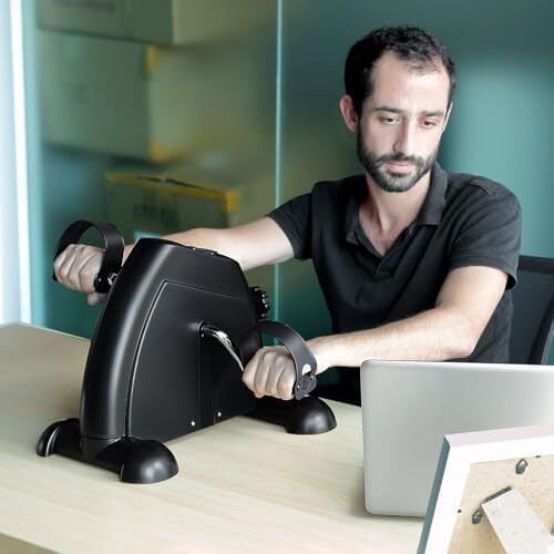 Mini Exercise Bike Portable Home Pedal Exerciser Gym Fitness Leg Arm