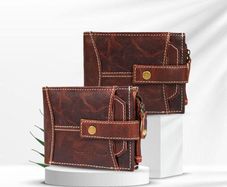 Handmade Genuine Leather Wallet Handmade Genuine Leather Wallet RFID Blocking Card Holder