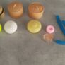 Squishy dumpling, no smell, no face painted plain colour. with box+others as per picture. All 2e Image 3