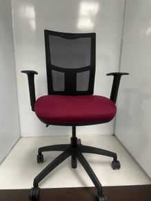 Red office chairs